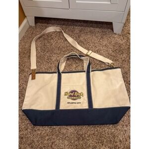 Hard Rock Hotel & Casino Atlantic City Canvas Tote Bag with Removable Strap